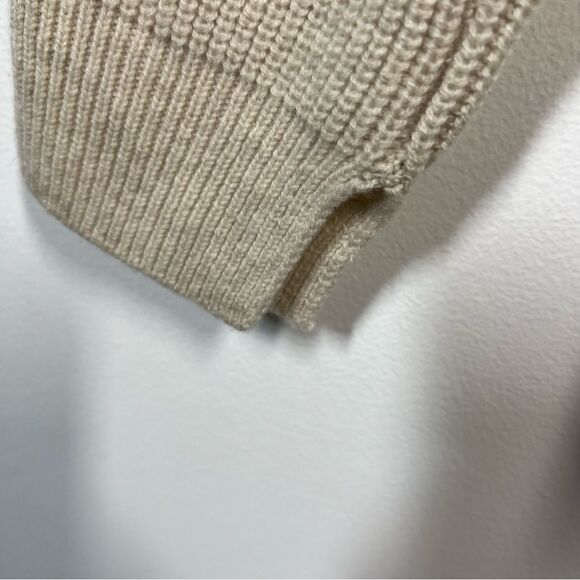 Helmut Lang Wool and Cashmere Oversized Distressed V-Neck Sweater Size Large - Picture 11 of 16